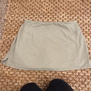 Women's Light Green Athletic Skirt